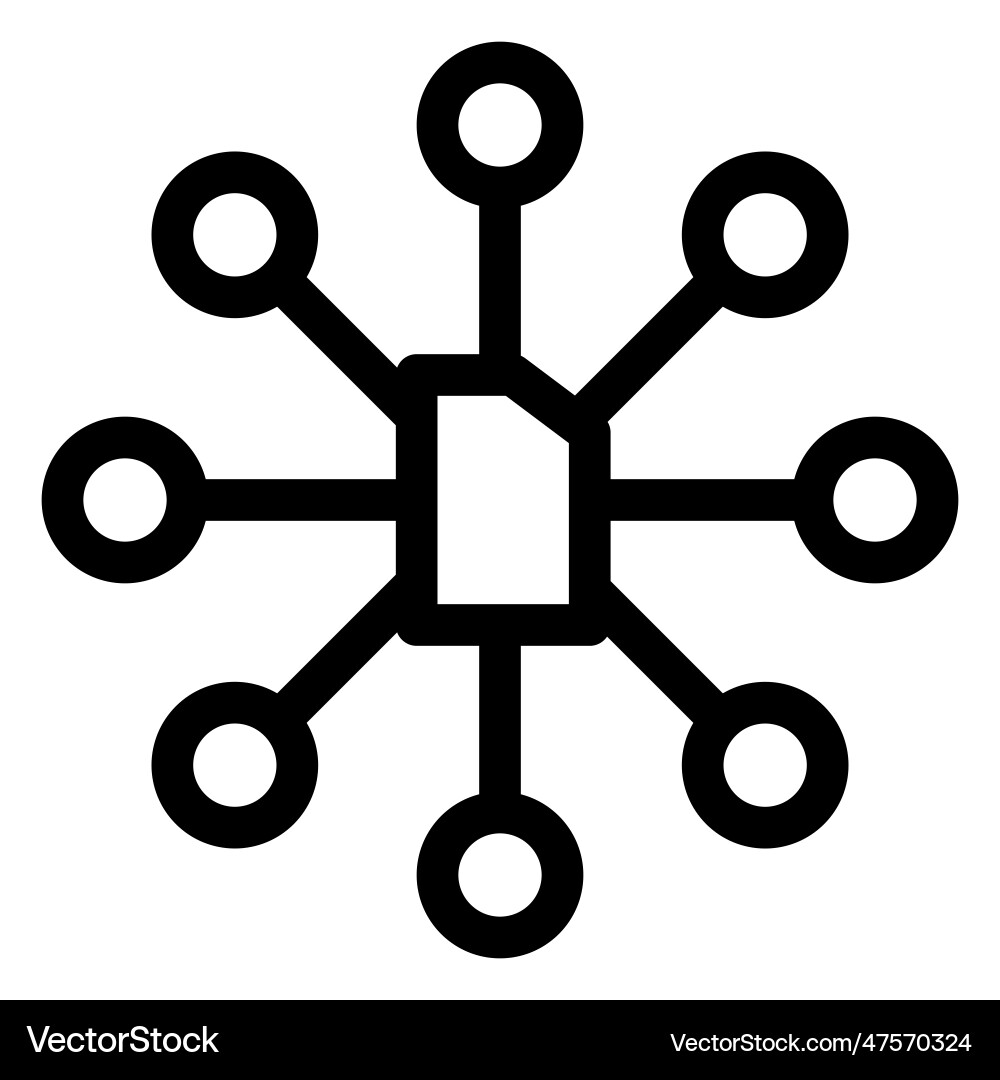 Identification of host networks through mapping Vector Image