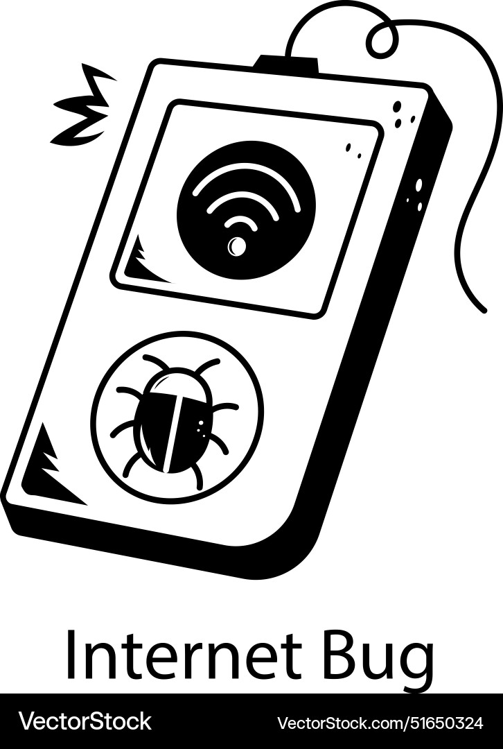 Internet bug Vector Image