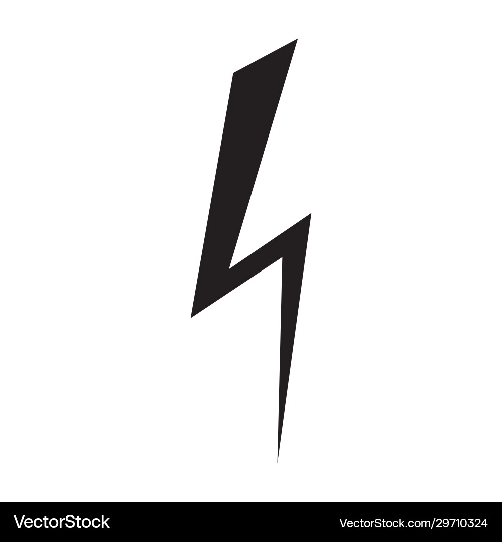 Lightning Bolt Icon vector image