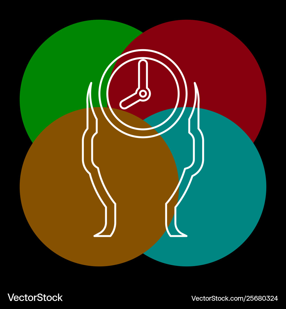 Managing time icon management Vector Image