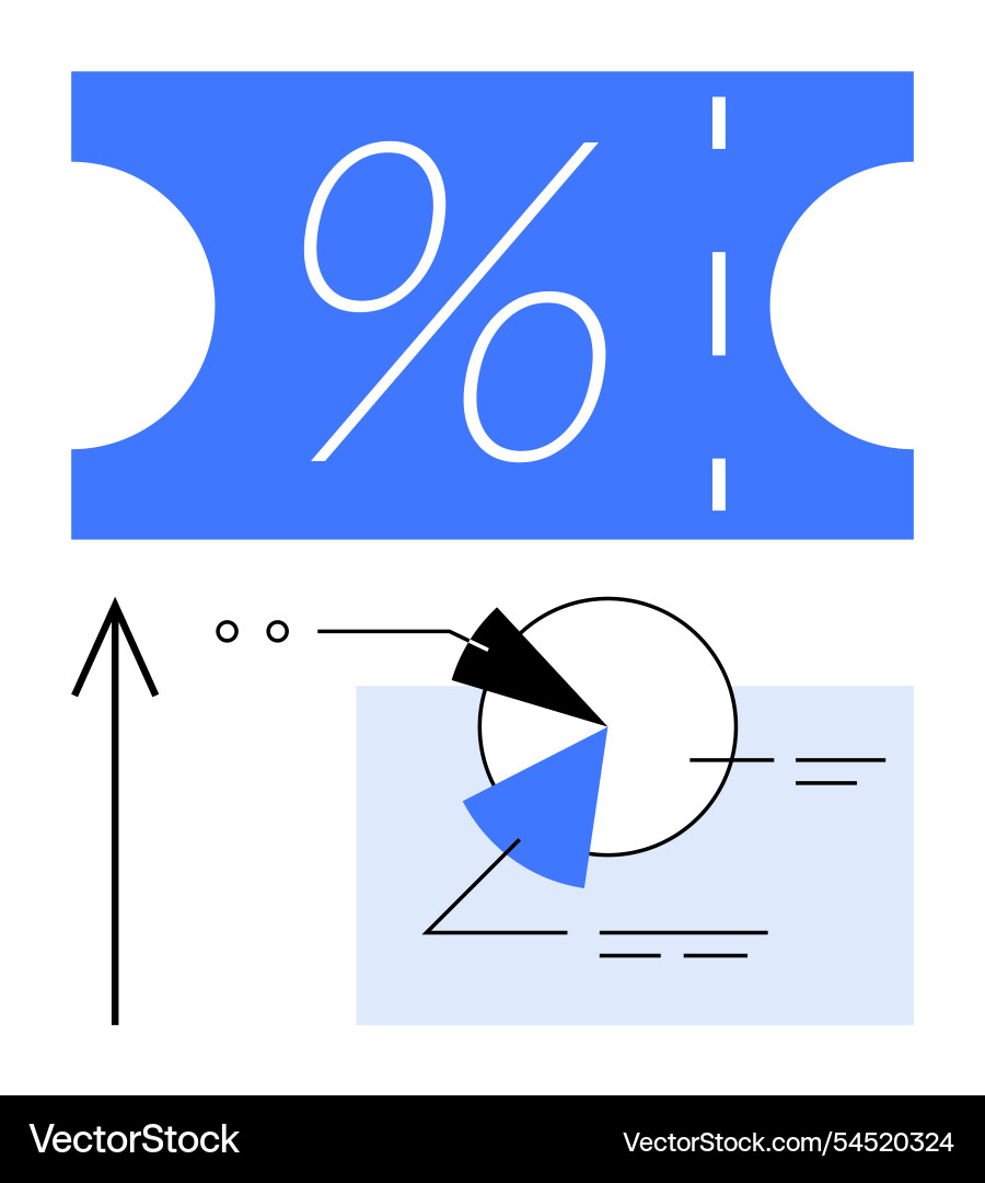 Modern abstract graphic representing data analysis Vector Image