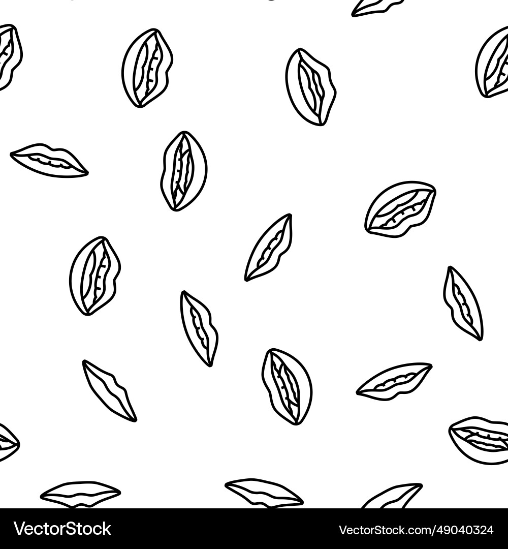 Mouth character animation seamless pattern Vector Image
