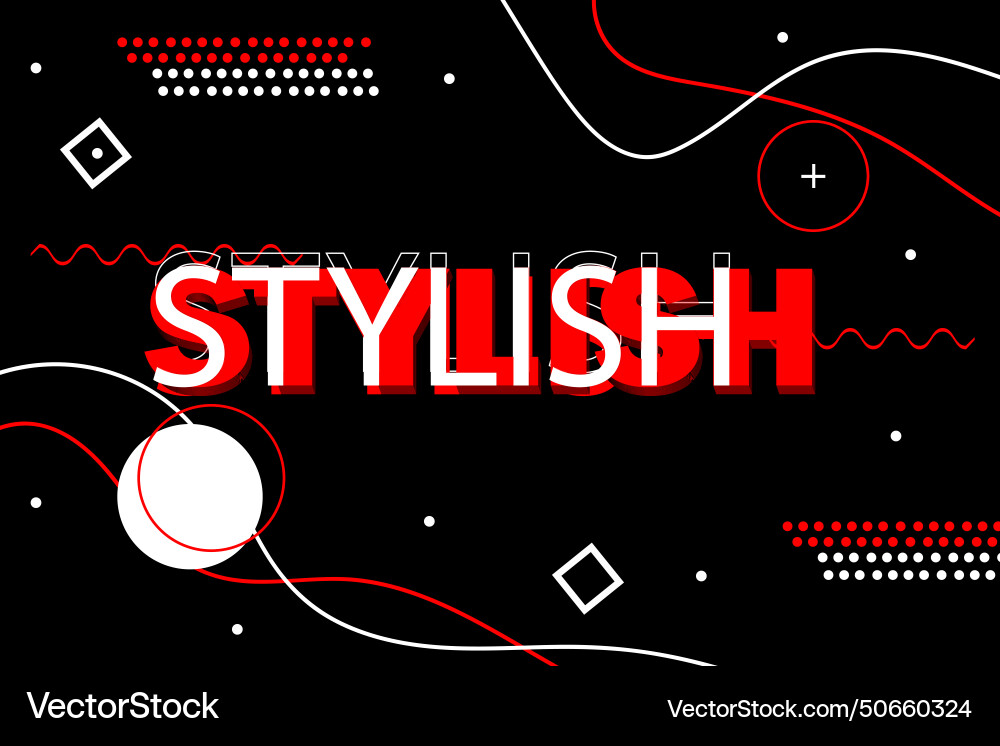 Stylish text effect retro style Vector Image