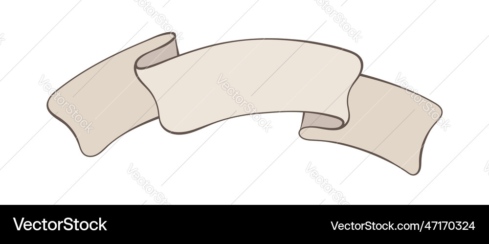 Vintage scroll ribbon Royalty Free Vector Image