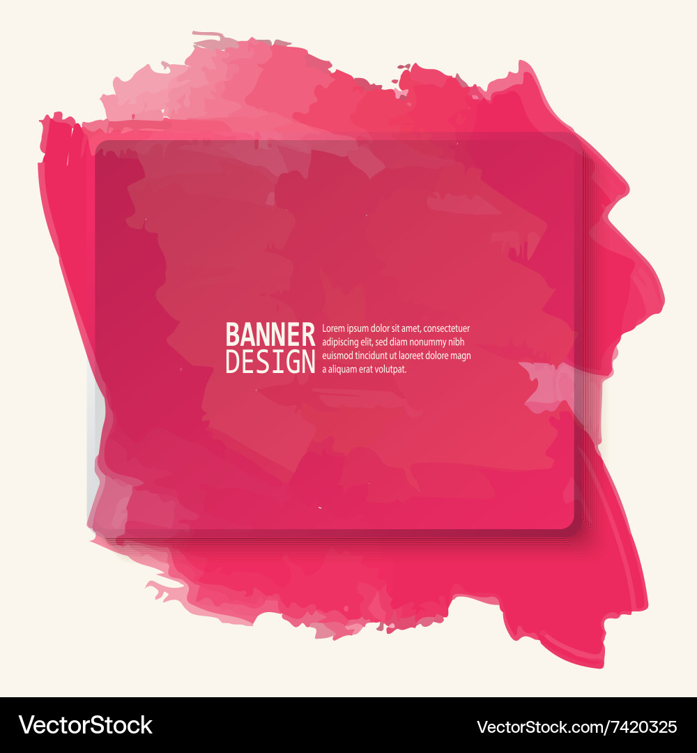 Abstract artistic background with paint element Vector Image