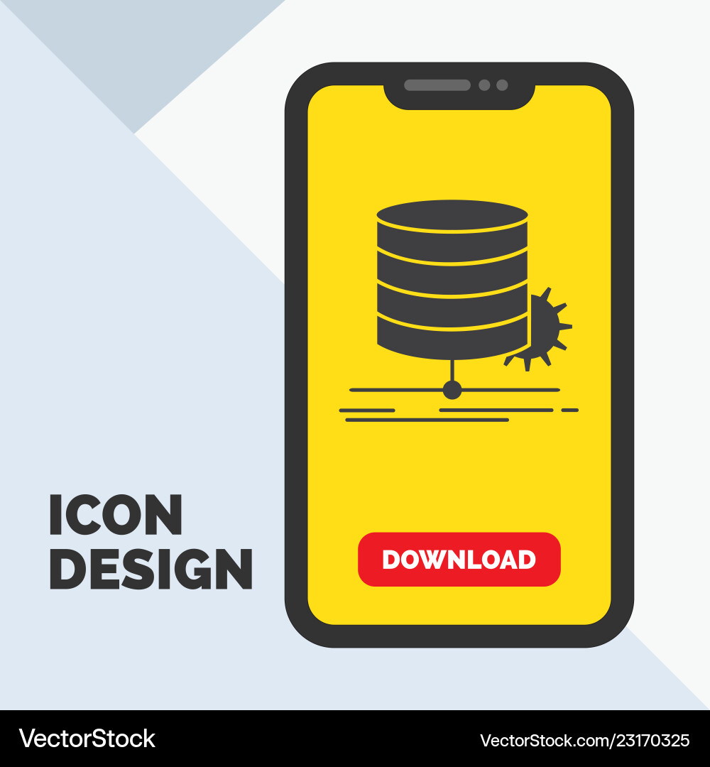 Algorithm chart data diagram flow glyph icon Vector Image