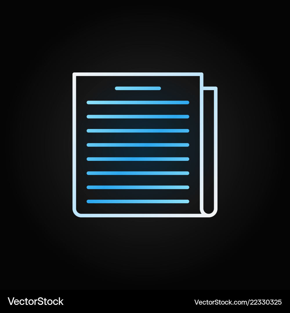 Document outline creative icon in thin line style Document outline creative icon in thin line style vector image