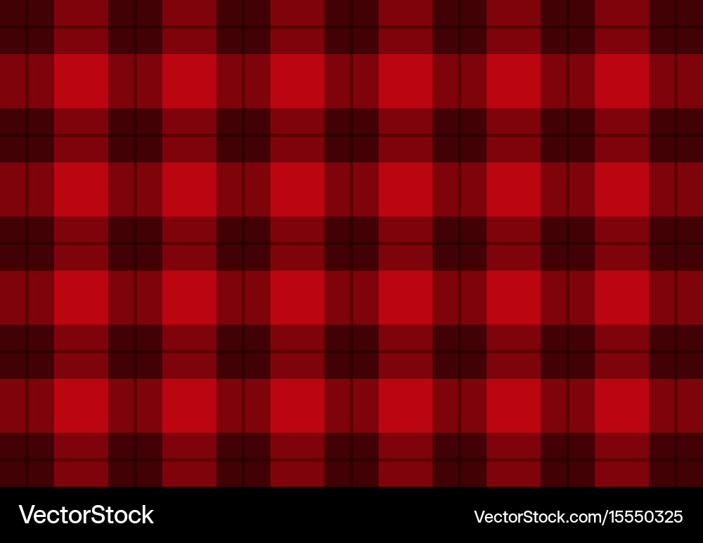 Fabric in red color tartan pattern Vector Image