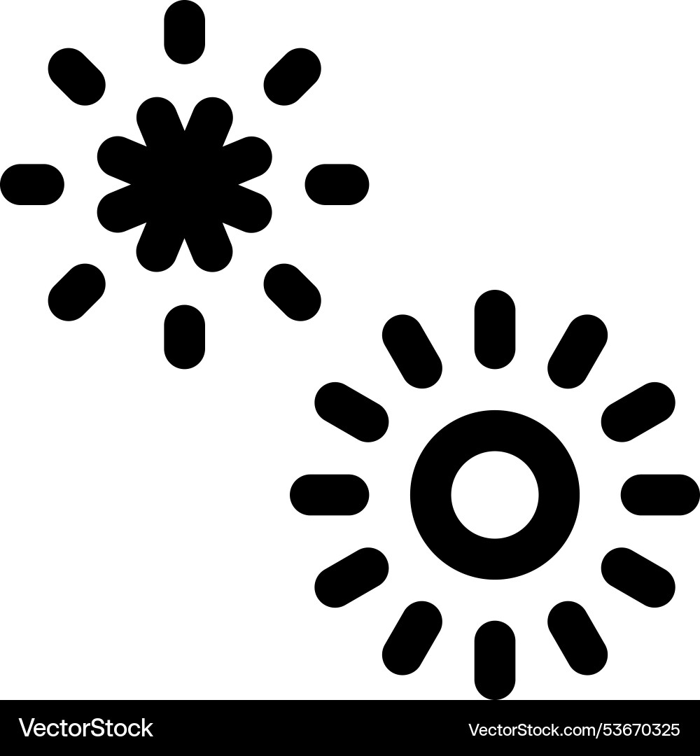 Fireworks icon thin linear style design isolated Fireworks icon thin linear style design isolated vector image