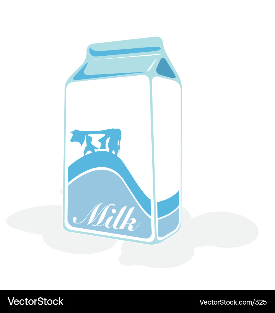 Milk Carton Vector Image