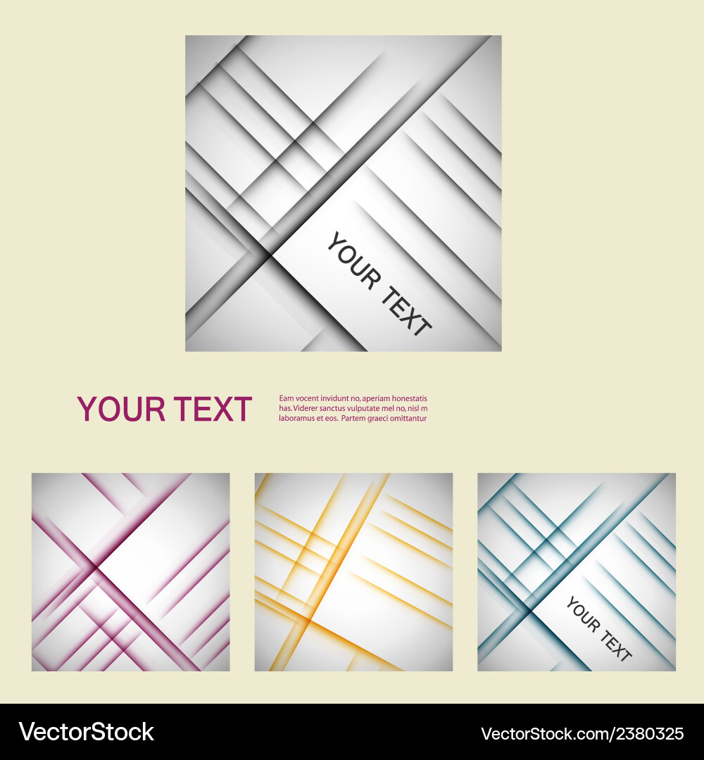 Set color line elements Vector Image