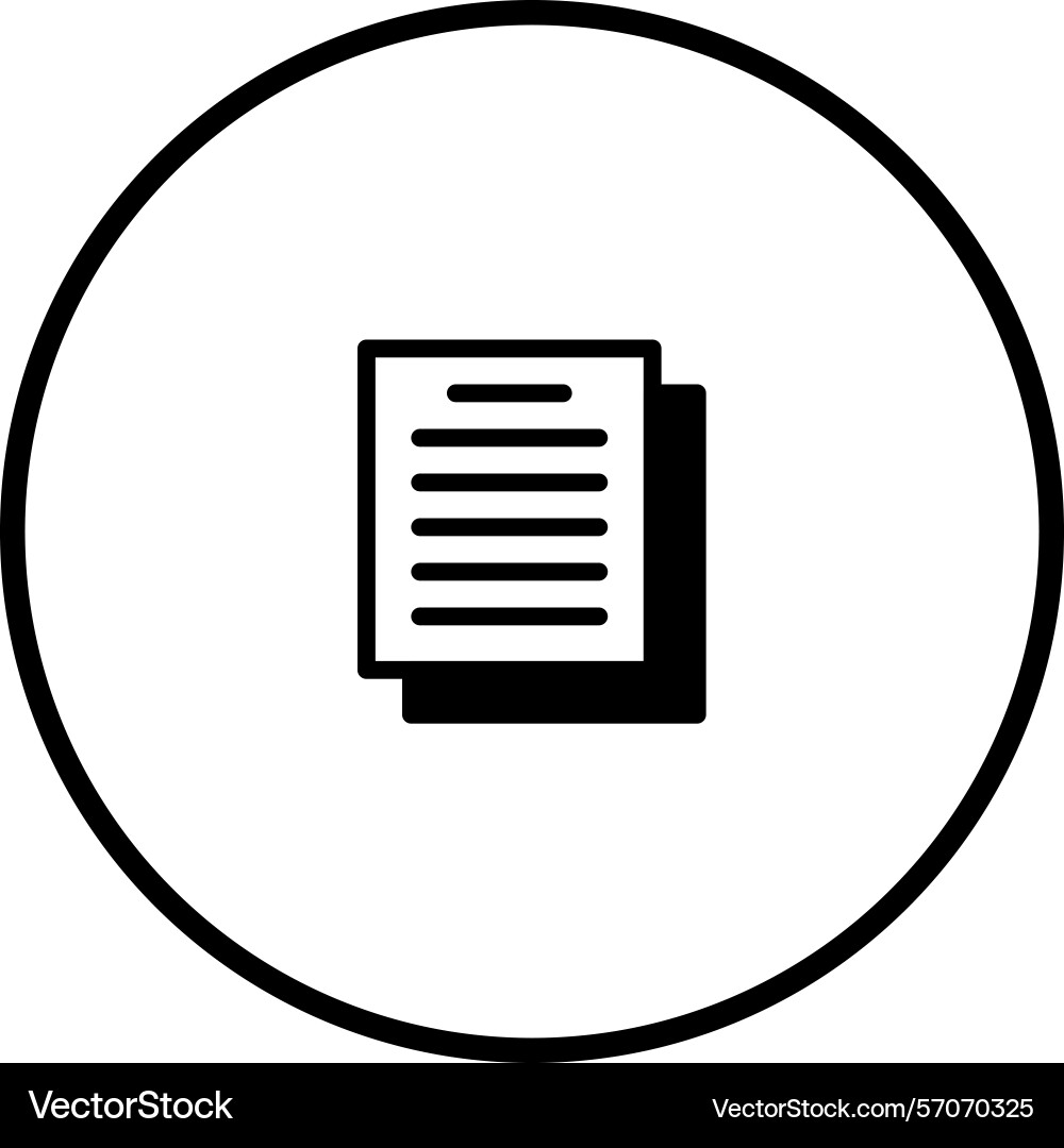 Simple document icon design with shadow effect Simple document icon design with shadow effect vector image