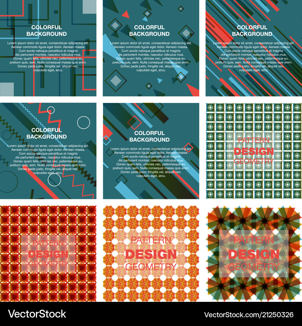 Abstract geometric pattern with lines rhombuses vector image