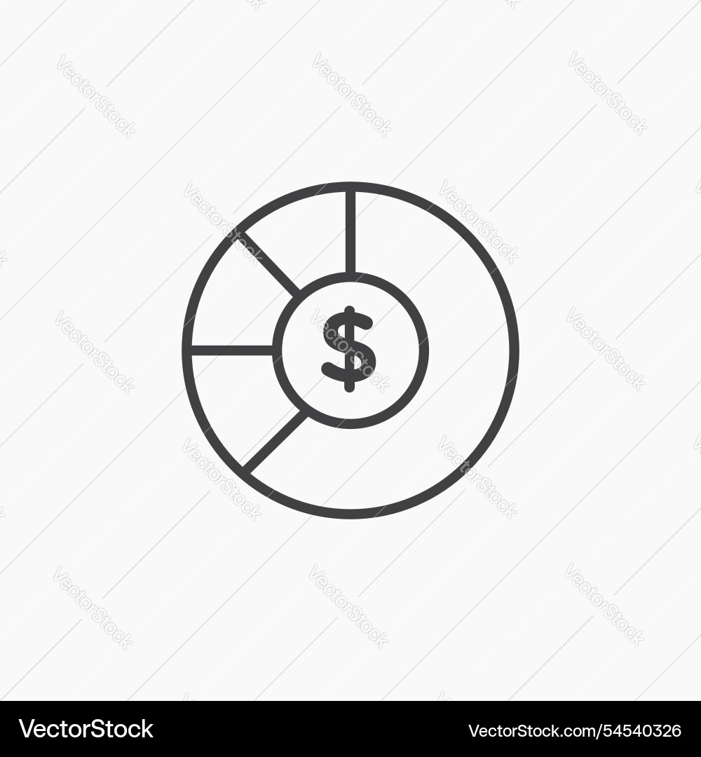 Asset allocation icon Vector Image