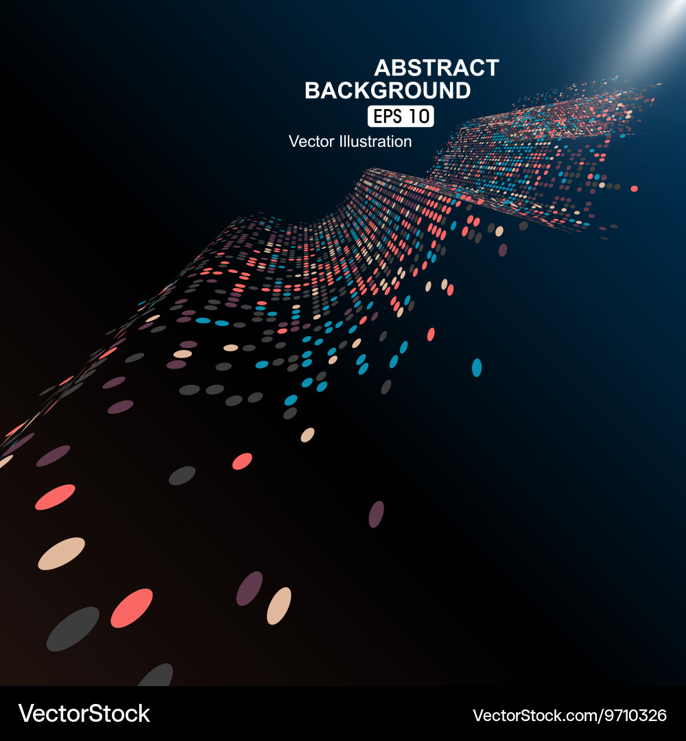 Consisting of colorful little abstract background vector image