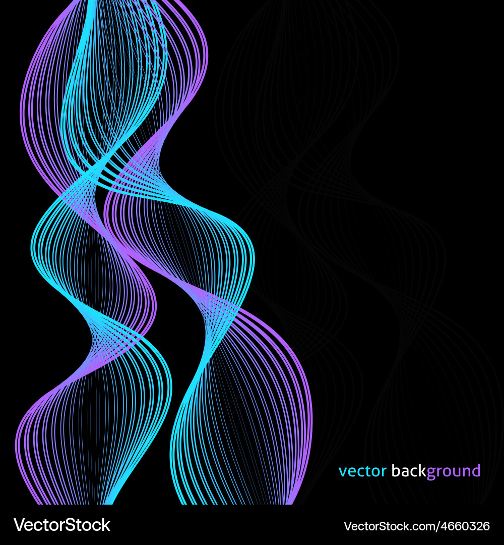Dynamic Wave Background vector image