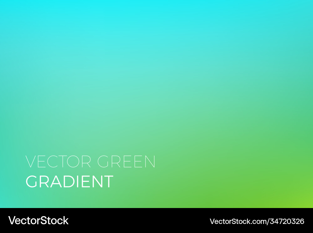 Green color gradient background backdrop design vector image