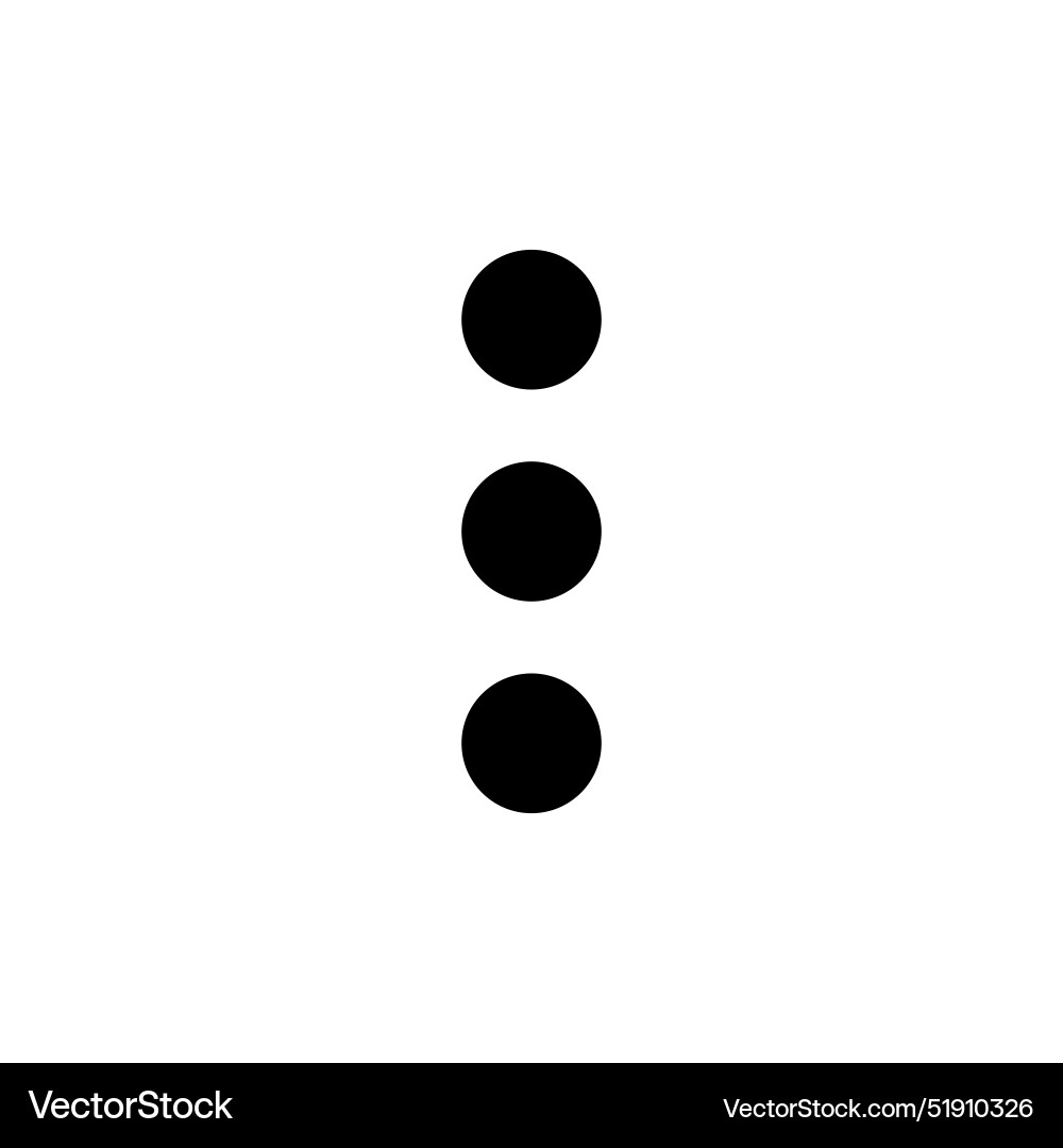 Menu dots icon perfect for interface Menu dots icon perfect for interface vector image