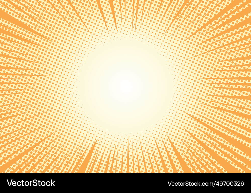 Radial background with speed lines and dots Radial background with speed lines and dots vector image