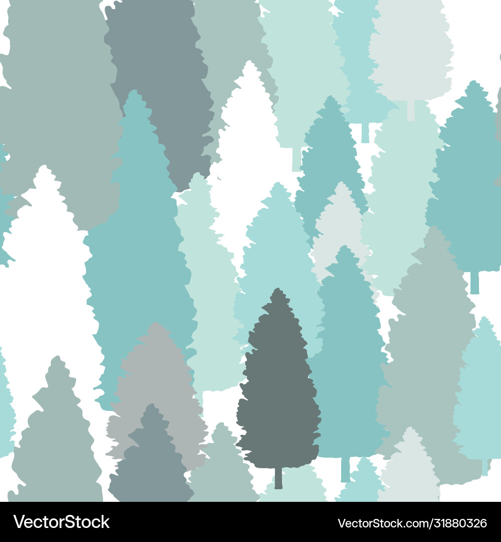 Seamless pattern background with trees Seamless pattern background with trees vector image