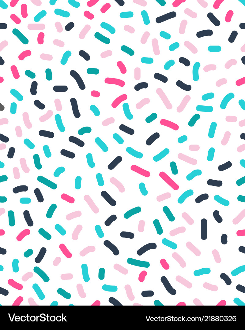 Seamless pattern with confetti vector image