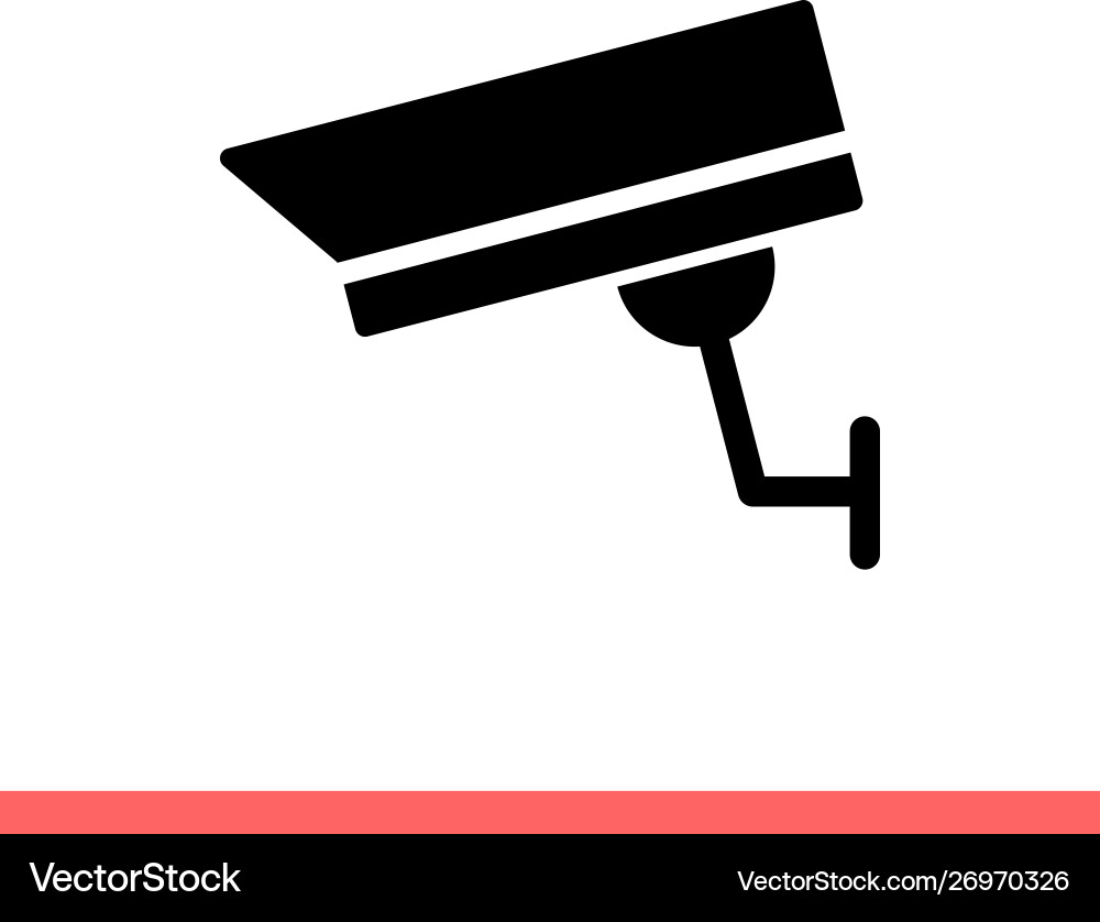 Security camera icon for web or mobile app Security camera icon for web or mobile app vector image