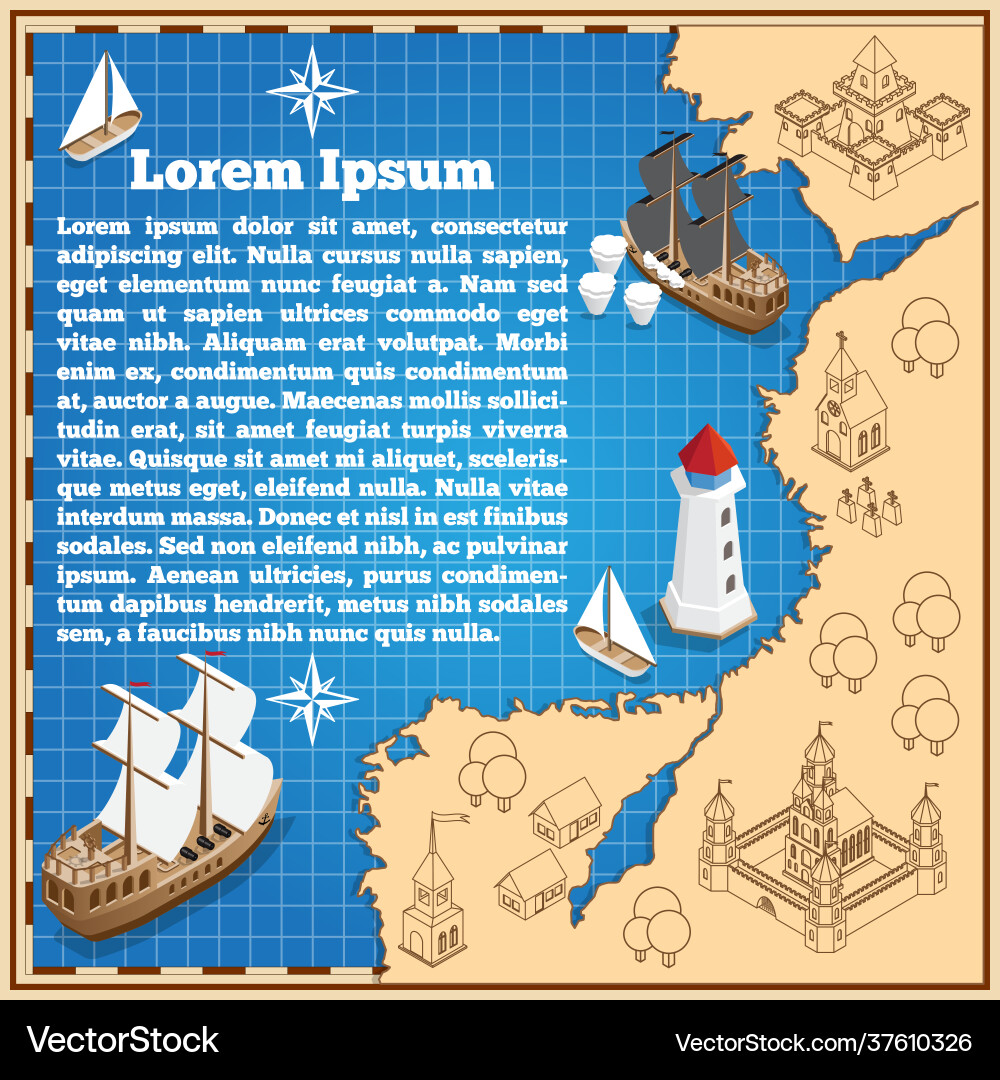Text on background old map Vector Image