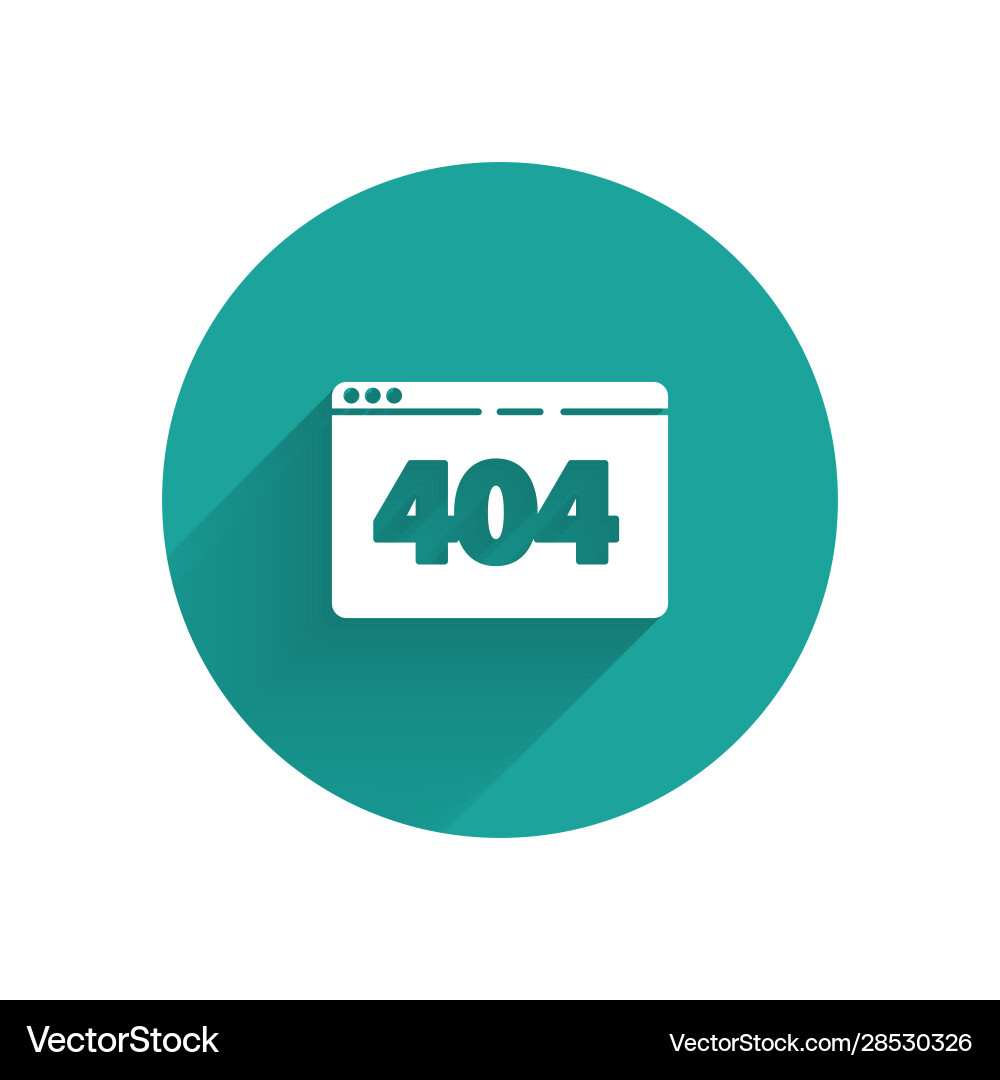 White page with a 404 error icon isolated White page with a 404 error icon isolated vector image