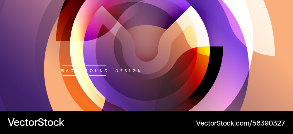 Abstract circular layers create vibrant gradient Abstract circular layers create vibrant gradient vector image