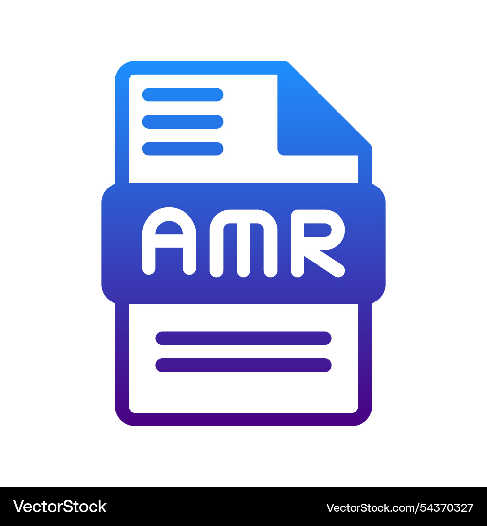 Amr is a gradient icon that symbolizes sound Amr is a gradient icon that symbolizes sound vector image
