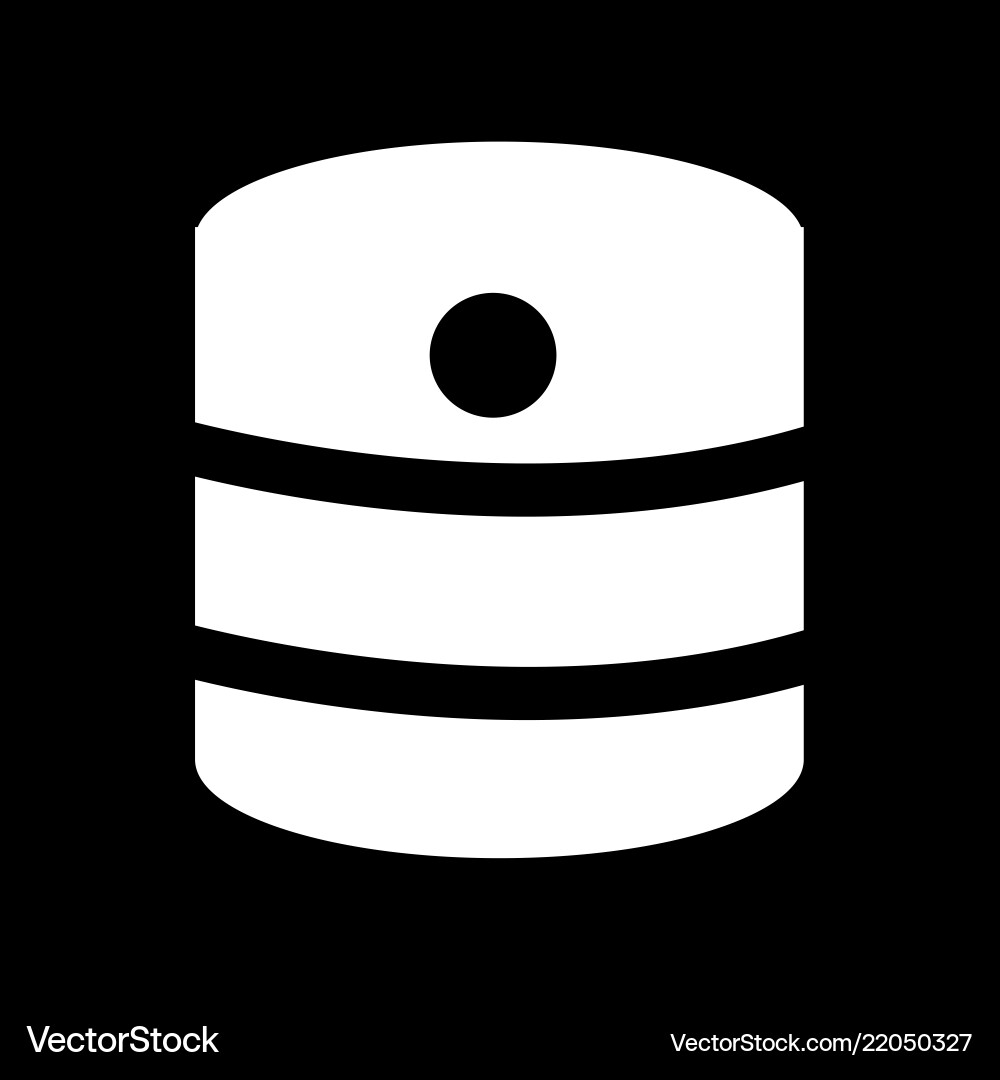Database icon design Database icon design vector image