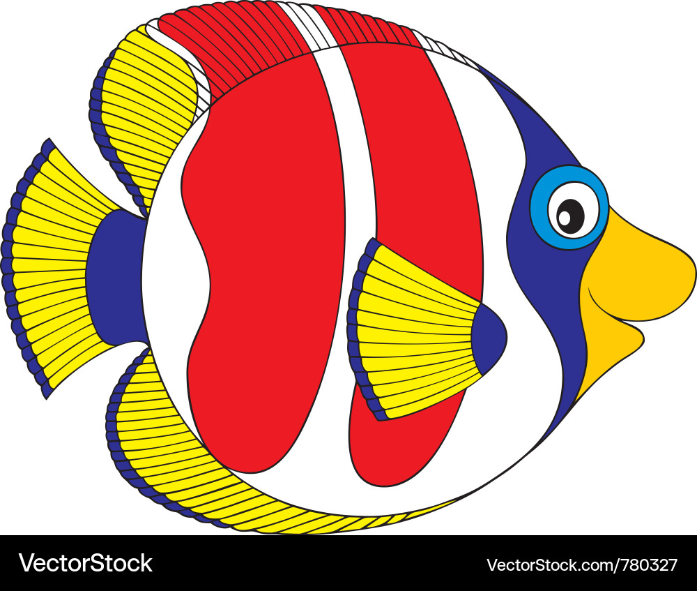One Fish Vector Fish Royalty Free Vector Image - VectorStock