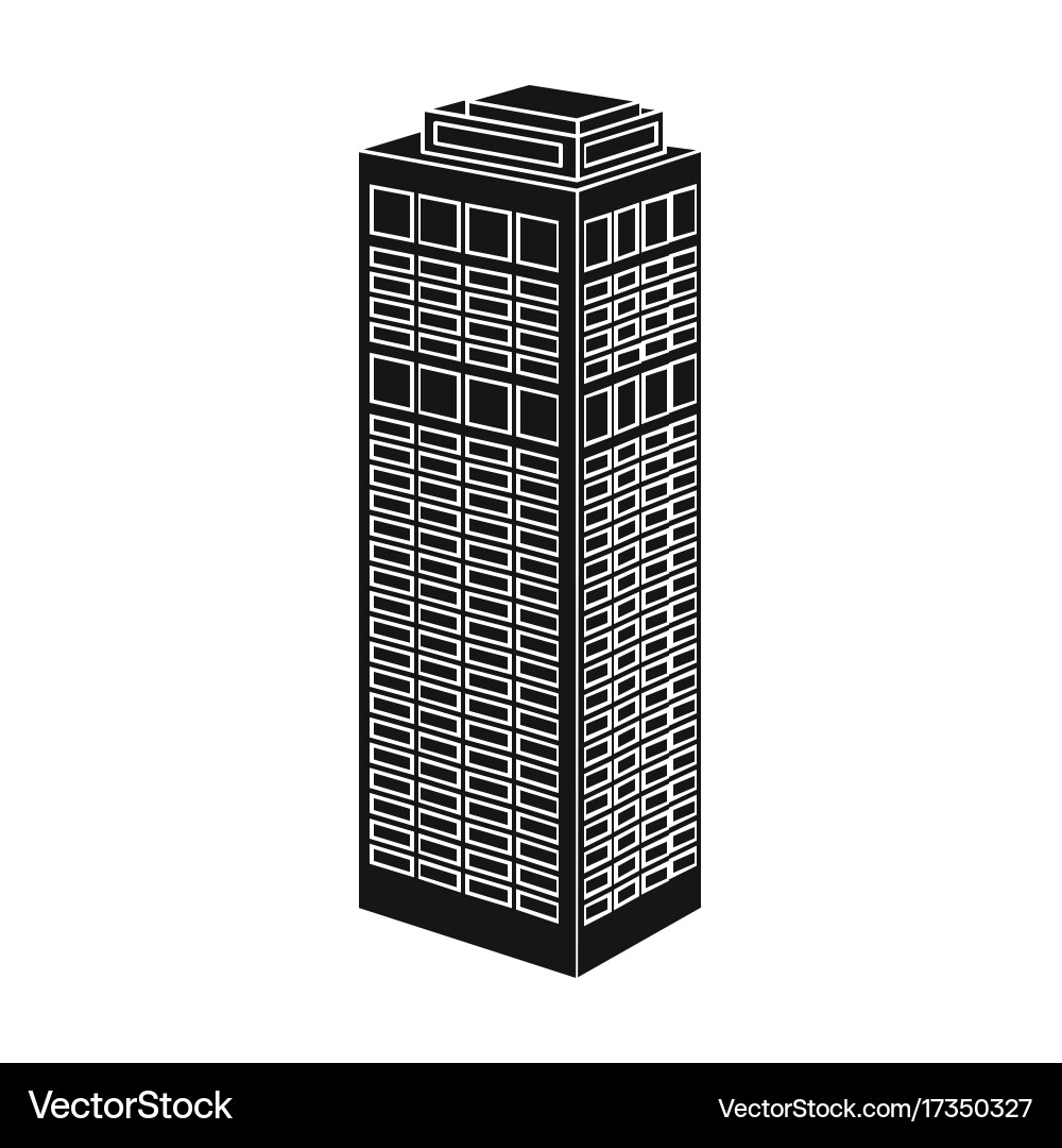High-rise building of a skyscraper Royalty Free Vector Image