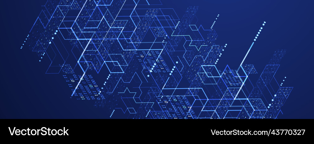 Isometric big data flow processing concept cloud Isometric big data flow processing concept cloud vector image