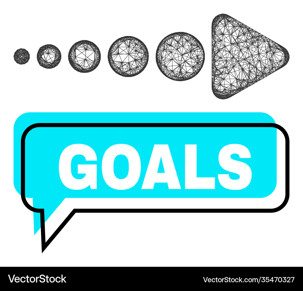 Misplaced goals chat frame and net arrow right Misplaced goals chat frame and net arrow right vector image