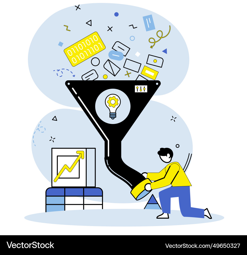 Predictive analytics helps Vector Image