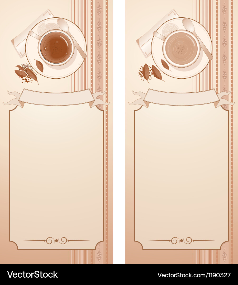 Retro styled menu template for your text vector image
