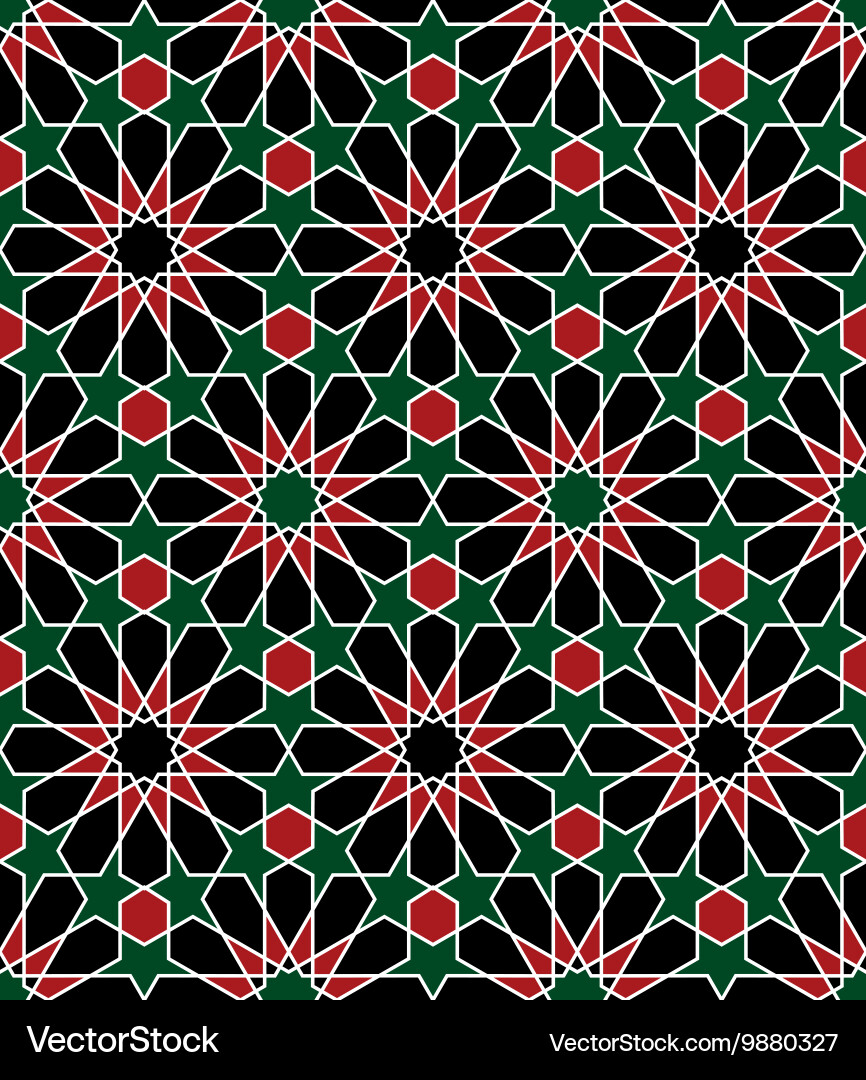 Seamless geometric pattern repeating background Vector Image