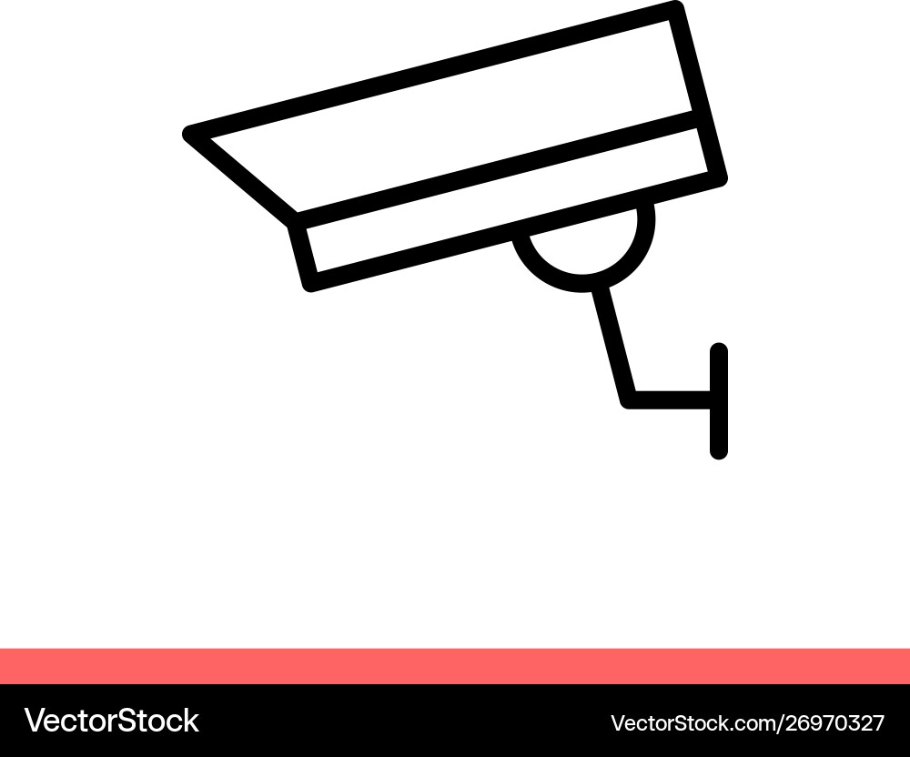 Security camera icon for web or mobile app vector image