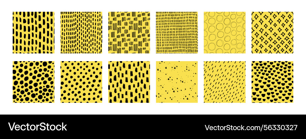 Small dash seamless pattern collection Small dash seamless pattern collection Vector Image