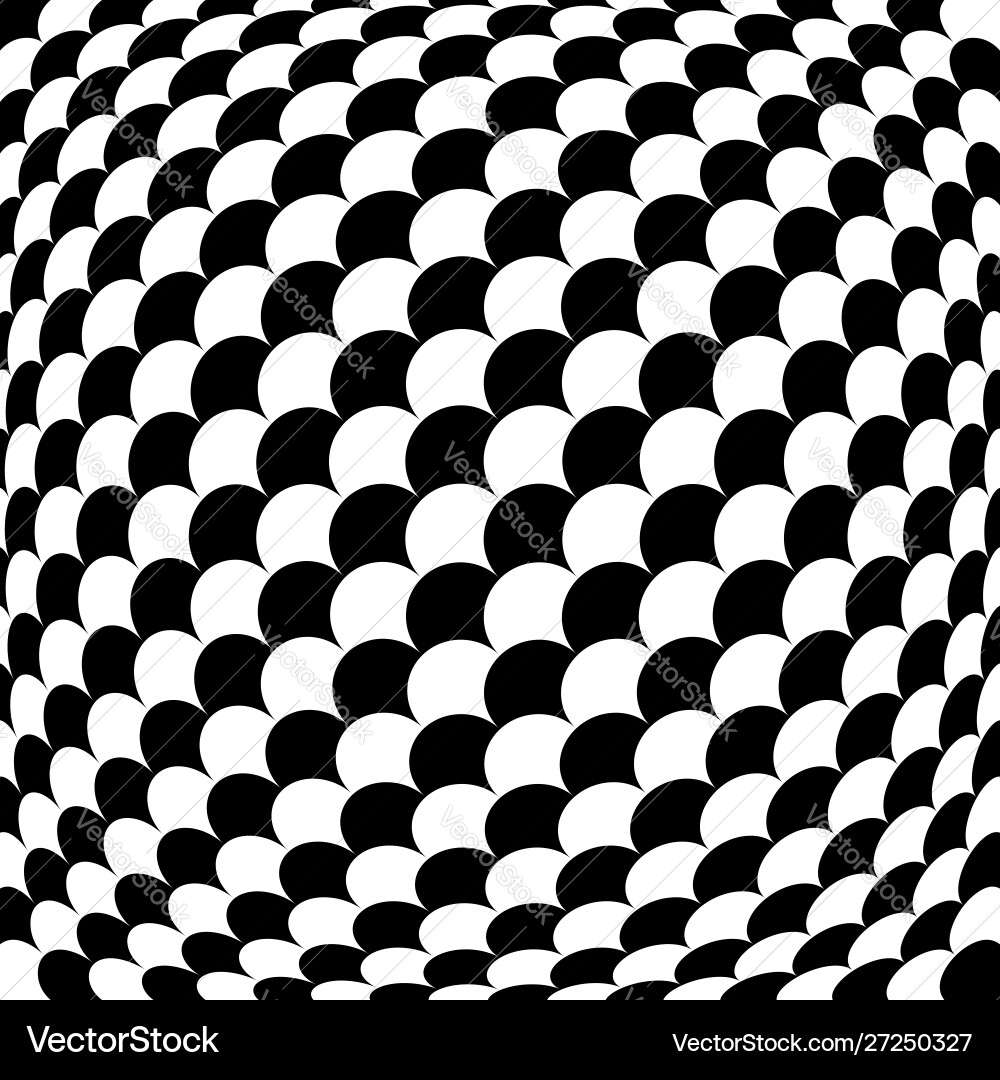 Spherical globe circular distort effect pattern Spherical globe circular distort effect pattern vector image