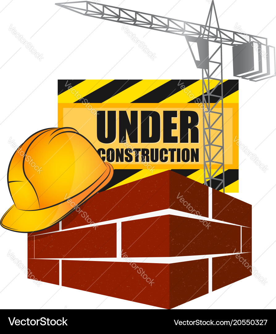 Under construction Royalty Free Vector Image - VectorStock
