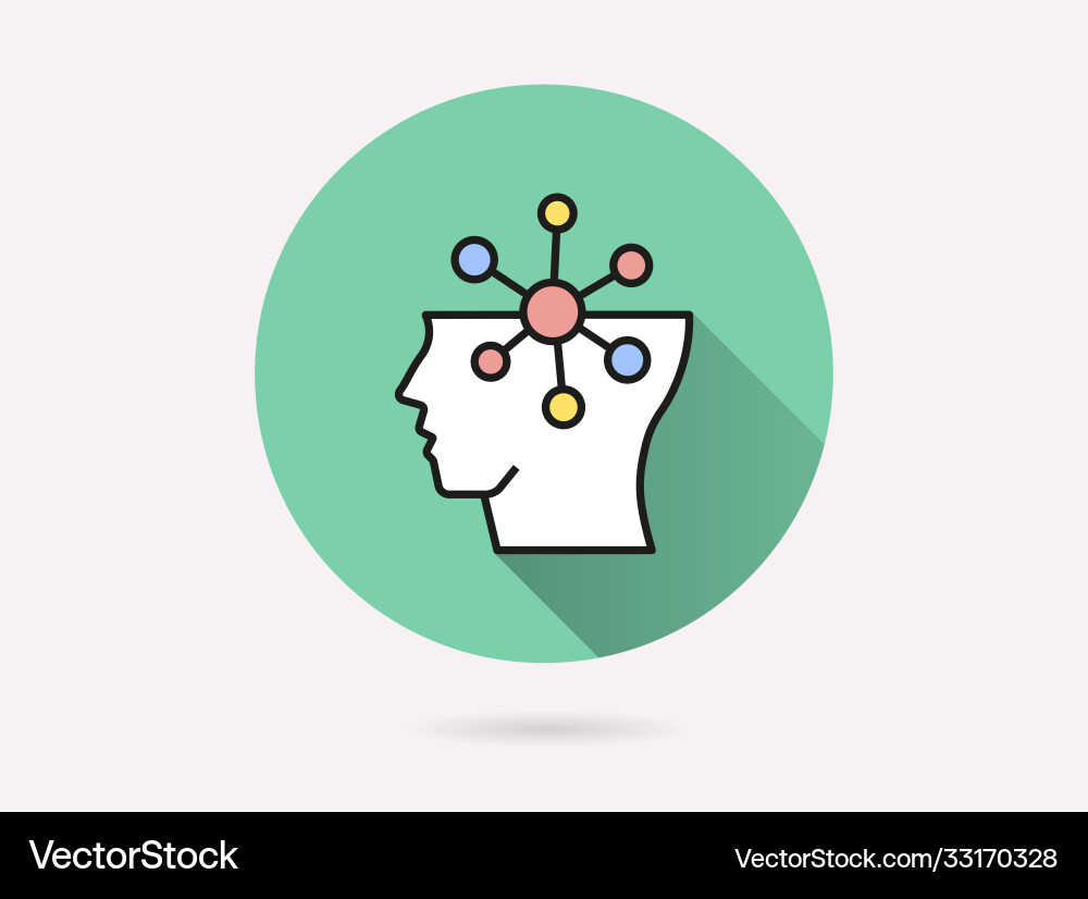 Artificial intelligence icon for graphic and web Artificial intelligence icon for graphic and web vector image