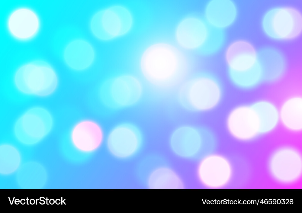 Colorful bokeh soft light abstract background Vector Image