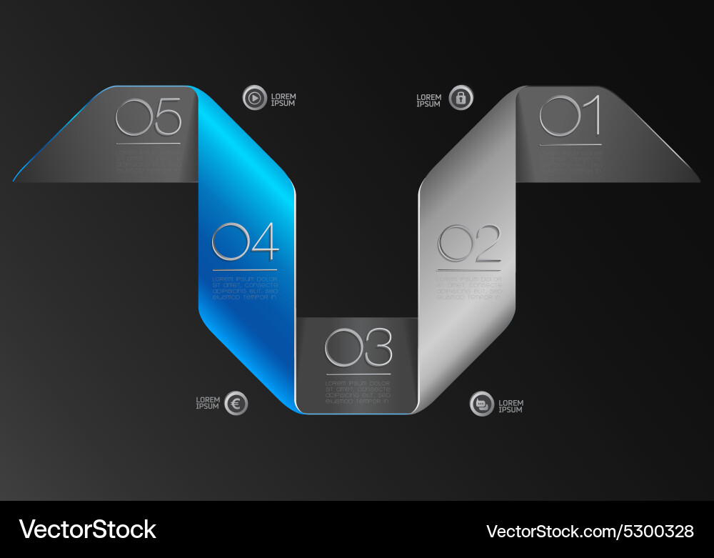 Design elements for options Vector Image