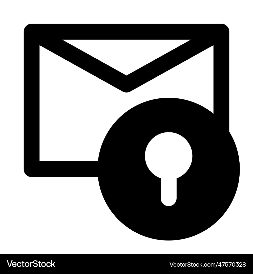 Digital message encrypted for security vector image