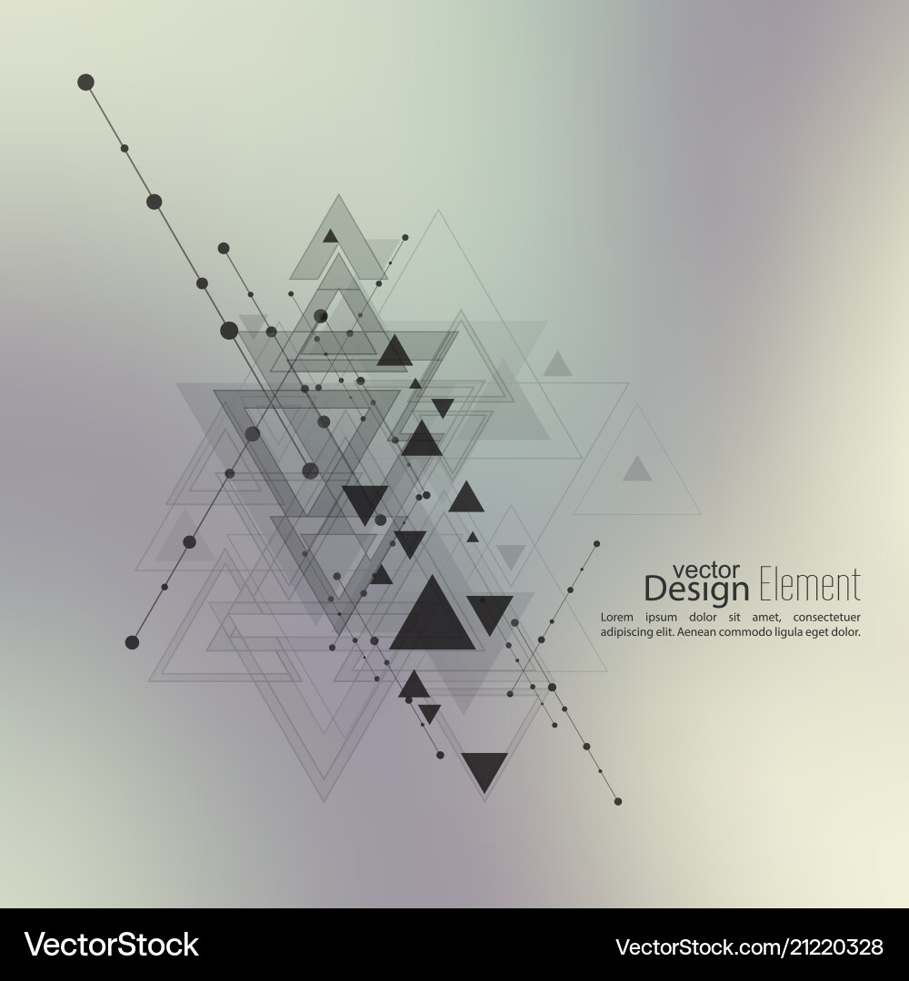 Dynamic Geometric Abstract Background Vector Image