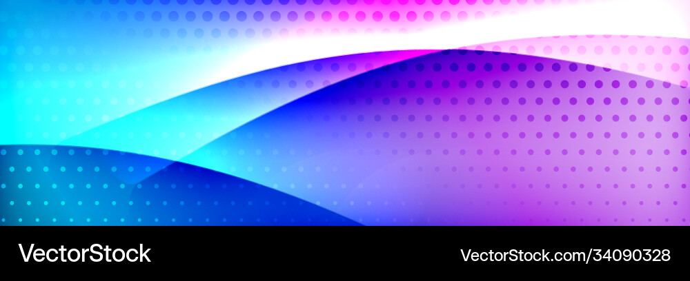 Fluid gradient neon color waves abstract Vector Image