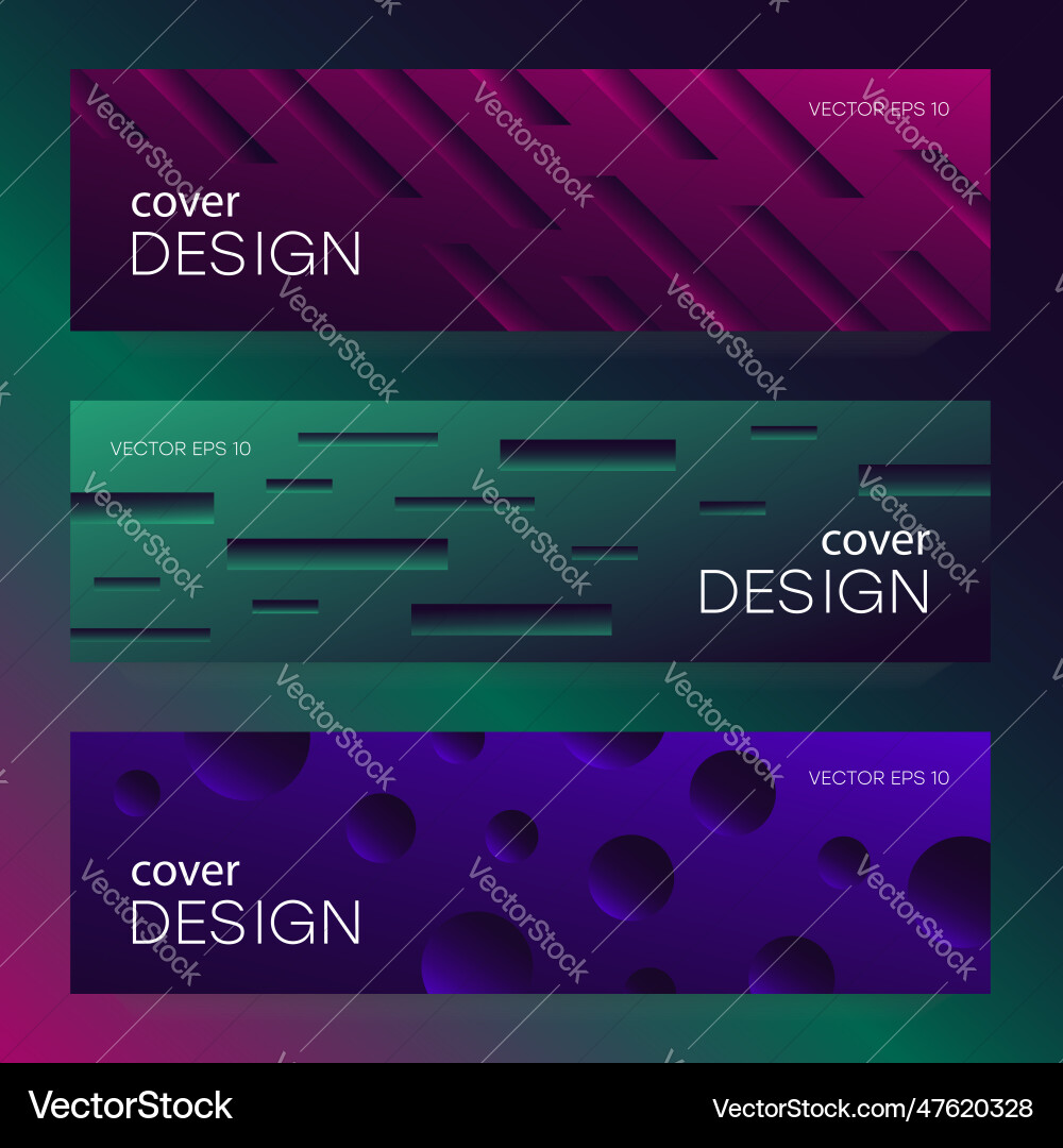 Gradient Shape Brochure Background vector image