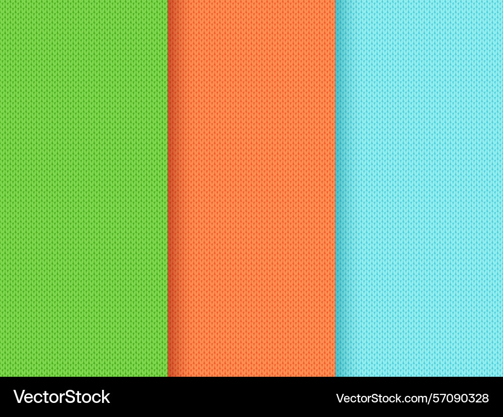 Knit seamless pattern set backgrounds with empty Knit seamless pattern set backgrounds with empty vector image